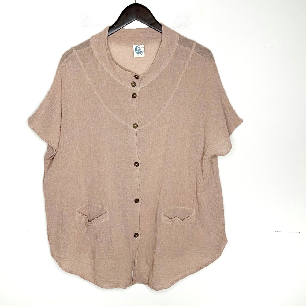 Jaded Gypsy Wallene Simply Sweet Top Lagenlook Boho Size Large / XL